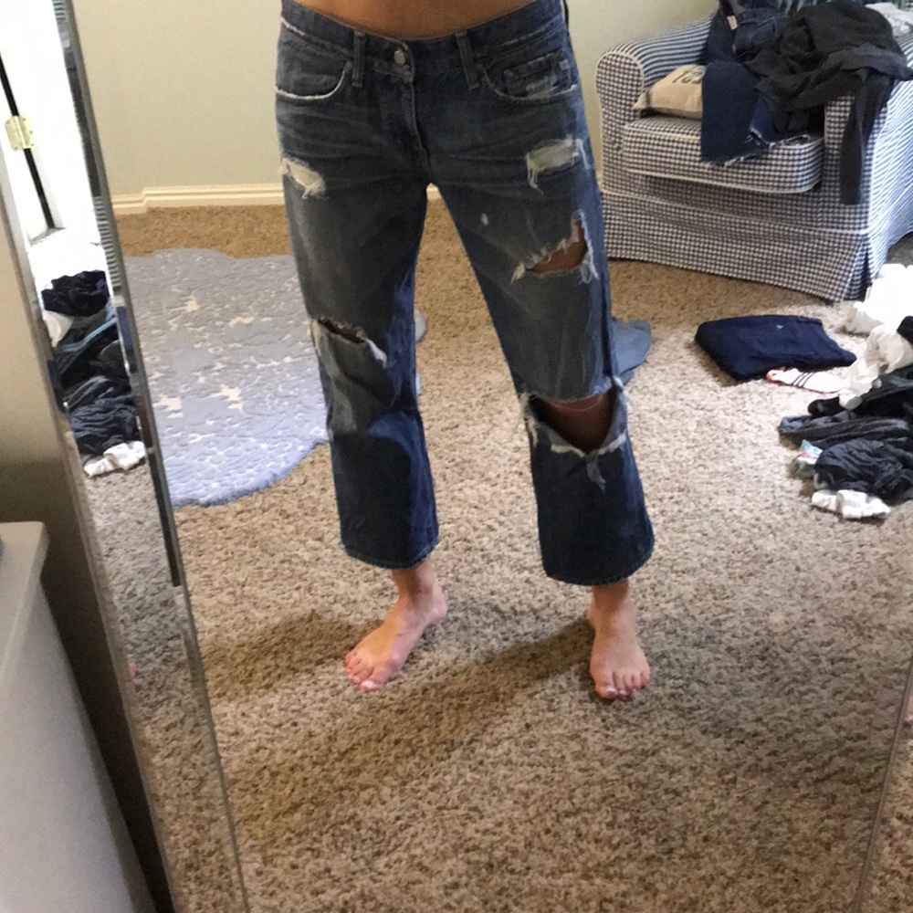 Ripped AG denim